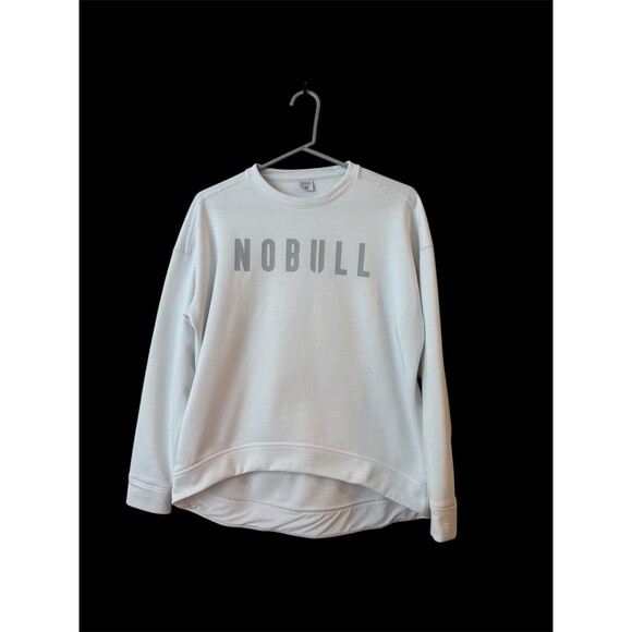 NOBULL White Sweatshirt Womens Extra Small Crewneck Pullover - Picture 7 of 7